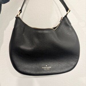 Kate Spade Pebbled Black Hobo Bag